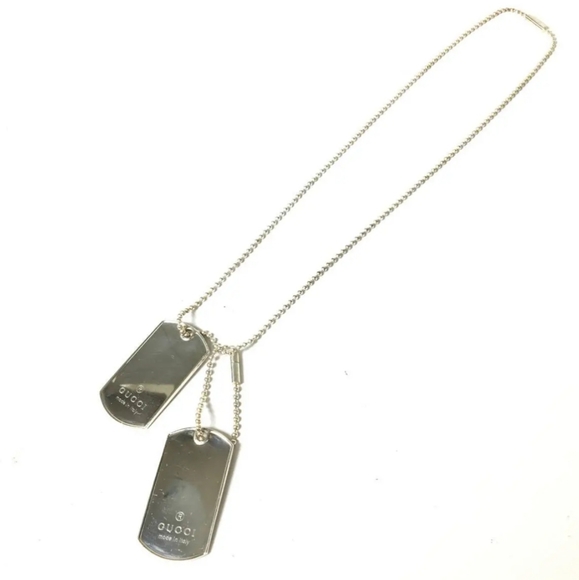 SALE 💥☀️🔆 GUCCI DOG TAGS Necklace (Two tags included) - Picture 2 of 4